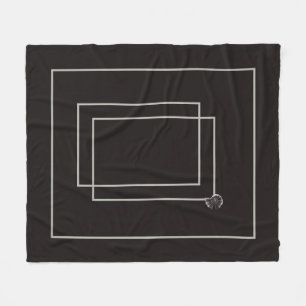 Cobertor De Velo Vida marinha japonesa monocromo neutro em bege lit