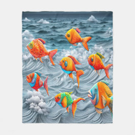Cobertor De Velo Vida Oceânica