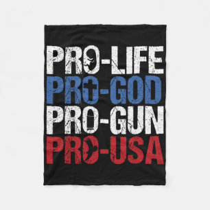Cobertor De Velo Vida Próspera Deus Arma EUA Conservador Republican