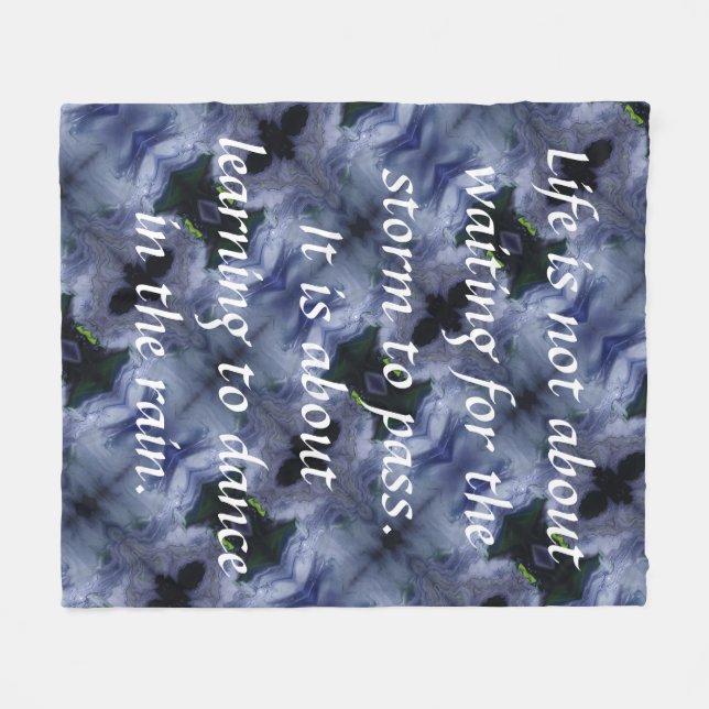 Cobertor De Velo Vidas Tempestade Dança Chuva Fleece Blanket (Frente (Horizontal))