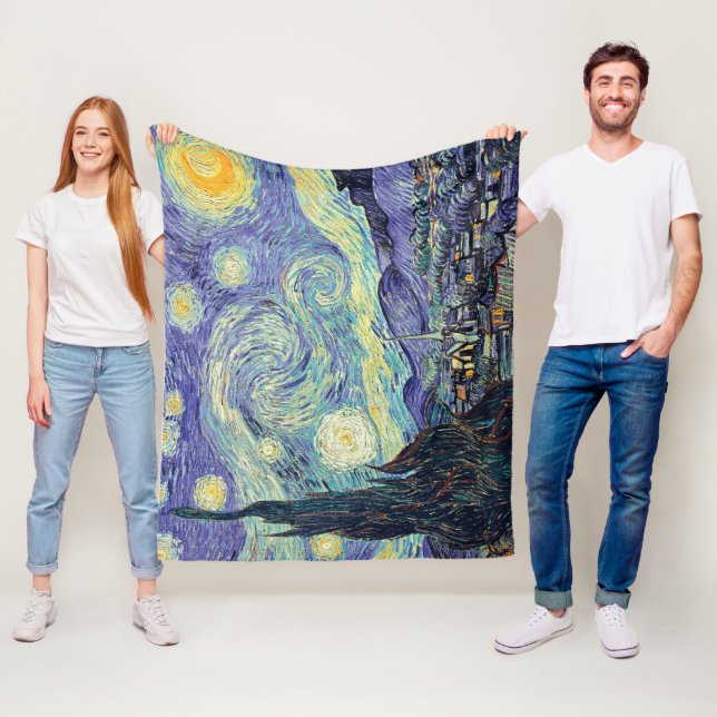 Cobertor De Velo Vincent Van Gogh A Noite Estrelada  (In Situ)