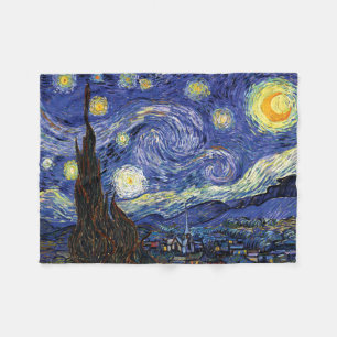 Cobertor De Velo Vincent Van Gogh - A Noite Estrelada Arte Fina