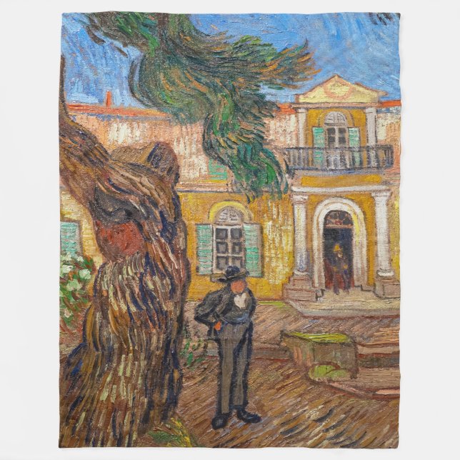 Cobertor De Velo Vincent Van Gogh - Asilo de Santo-Paul em Santo-Re (Frente)