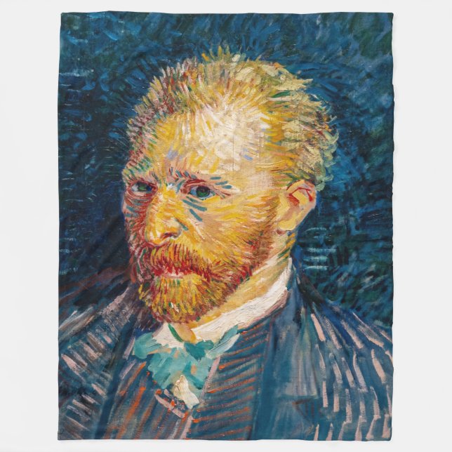 Cobertor De Velo Vincent Van Gogh - Autorretrato (Frente)