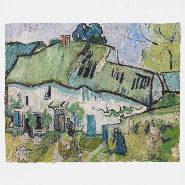 Cobertor De Velo Vincent van Gogh - Farmhouse com Dois Números (Frente (Horizontal))