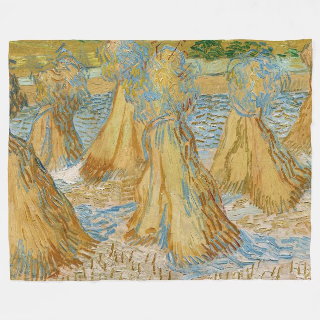Cobertor De Velo Vincent van Gogh - Feixes de Trigo (Frente (Horizontal))