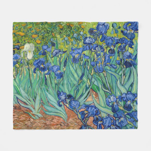 Cobertor De Velo Vincent Van Gogh - Irrises (Frente (Horizontal))