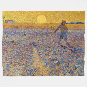Cobertor De Velo Vincent van Gogh - Sower with Setting Sun