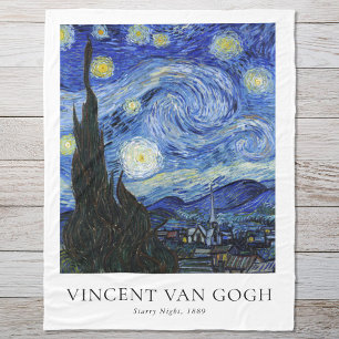 Cobertor De Velo Vincent Van Gogh Starry Night