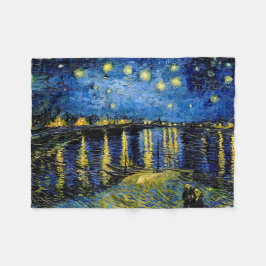 Cobertor De Velo Vincent Van Gogh Starry Night 1888 Fleece Blanket