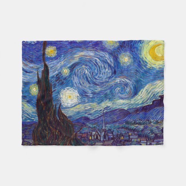 Cobertor De Velo VINCENT VAN GOGH - Starry night 1889 (Frente (Horizontal))
