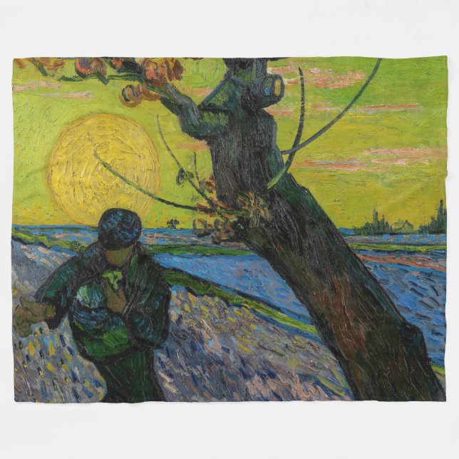 Cobertor De Velo Vincent van Gogh - The Sower (Frente (Horizontal))