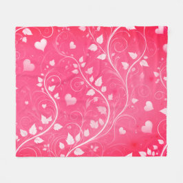 Cobertor De Velo Vinhas Corações Elegantes: Design Romântica Floral