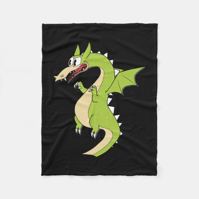 Cobertor De Velo Vinheta Dragão de Cabeça-de-Cuphead (Frente)