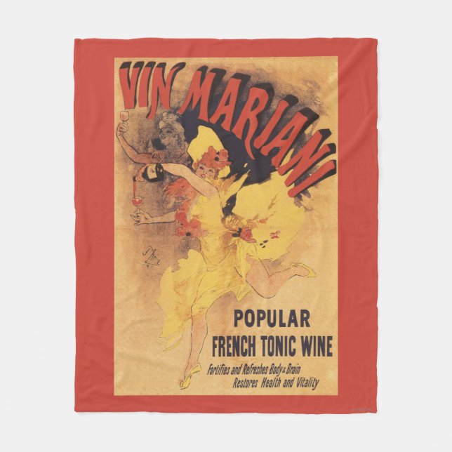 Cobertor De Velo Vinho de derramamento da menina de dança de Vin (Frente)