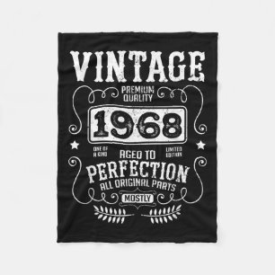 Cobertor De Velo Vintage 1968 Birth Year Birthday Engraçado Cotes R