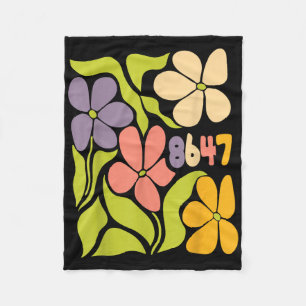 Cobertor De Velo Vintage 86 47 Anti-trump Flower Presidente