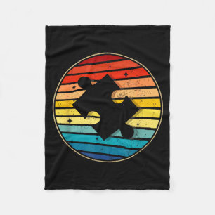 Cobertor De Velo Vintage anos 70 80 quebra-cabeça dia de conscienti