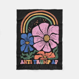 Cobertor De Velo Vintage Anti-trump Floral Boho Tee