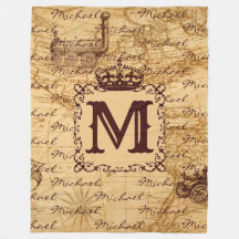 Vintage, antigo mapa real do rei, russa