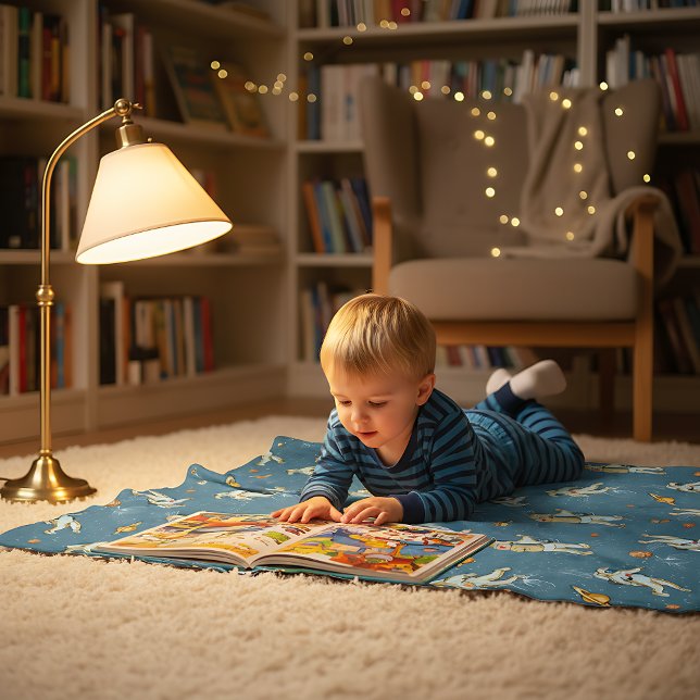 Cobertor De Velo Vintage Astronauts (Criador carregado)