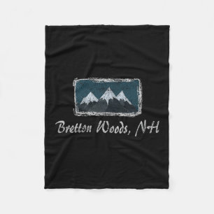 Cobertor De Velo Vintage Bretton Woods New Hampshire Winter Skiing