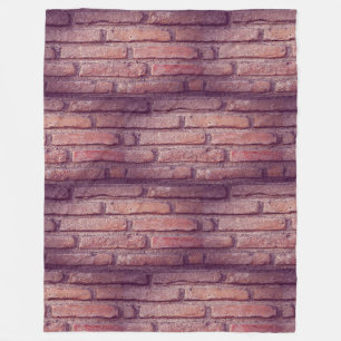 Cobertor De Velo Vintage Brick Wall Patterno Rustic Decor