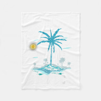 Cobertor De Velo Vintage Cancun Beach Mexico Retro Sunset Graphic