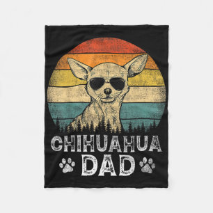 Cobertor De Velo Vintage Chihuahua Pai Cachorro Aloja Padre&#; s Da