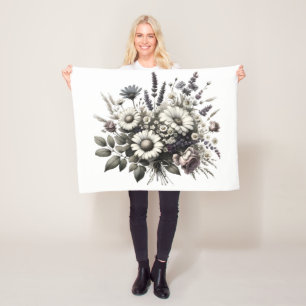 Cobertor De Velo Vintage Cottage — flores do núcleo