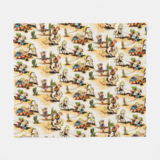Cobertor De Velo Vintage Cowboy Cowboy Country Kids Pony Cactus