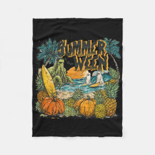Cobertor De Velo Vintage Cute Spooky Summer Halloween Engraçado Sum