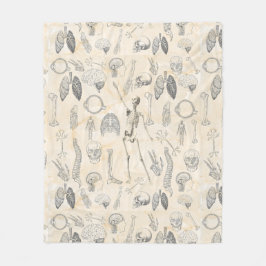 Cobertor De Velo Vintage da Anatomia Humana