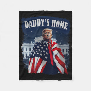 Cobertor De Velo Vintage Daddys Home 2024 Trump Leva a América de v