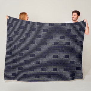 Cobertor De Velo Vintage Dark Blue Grunge EUA Flag Patterno