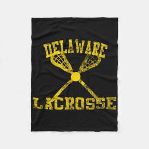 Cobertor De Velo Vintage Delaware Lacrosse