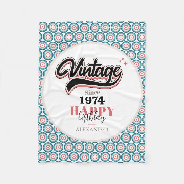 Cobertor De Velo Vintage desde - 1974 (Frente)