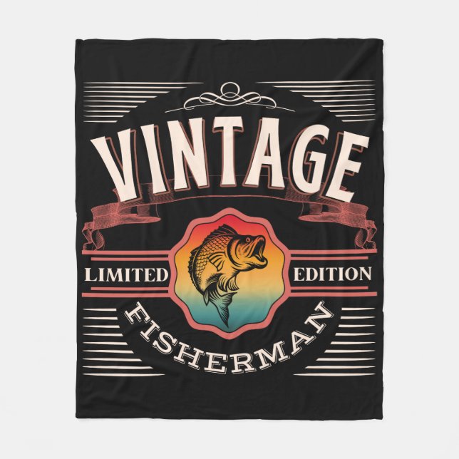 COBERTOR DE VELO VINTAGE FISHERMAN EDIÇÃO LIMITADA (Frente)