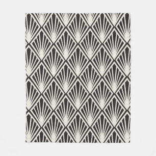 Cobertor De Velo vintage Floral Art Nouveau Padrão Sem Olhos. Geoma