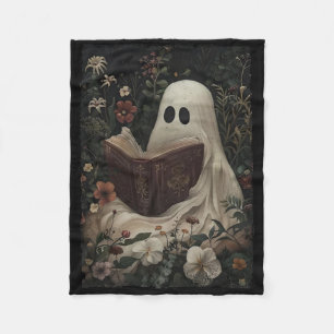 Cobertor De Velo Vintage Floral Ghost Reading Book Halloween Costum