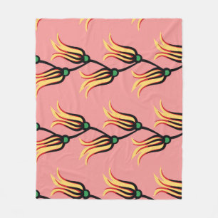 Cobertor De Velo Vintage Floral Sintage Patterno De Flor Sem Costur