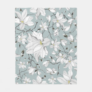 Cobertor De Velo Vintage Floral Textura Invisível