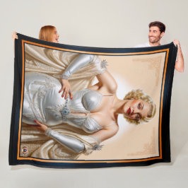 Cobertor De Velo Vintage Glamor Hollywood Blonde Beauty
