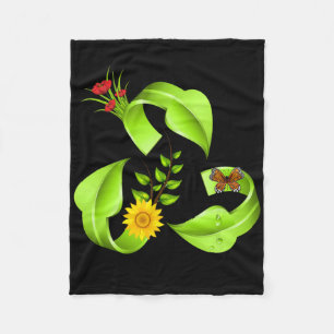 Cobertor De Velo Vintage Green Reciclar Símbolo Novelty Earth Day R