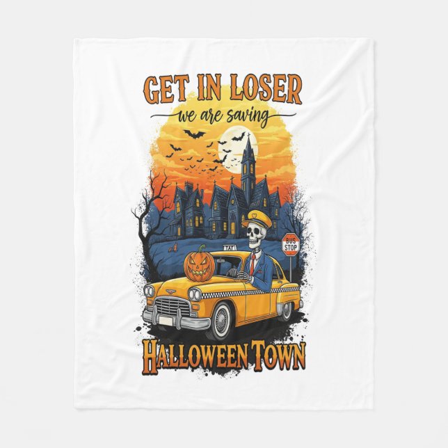 Cobertor De Velo Vintage Halloween Filme (Frente)