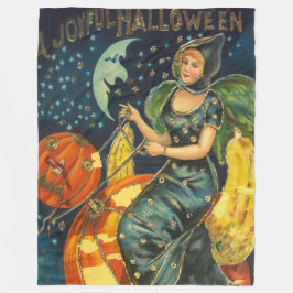 Cobertor De Velo Vintage Halloween Poster
