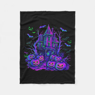 Cobertor De Velo Vintage Halloween Soky Scene Retro Pumpkin Y Seaso