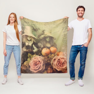 Cobertor De Velo Vintage Halloween Witchcraft (1)