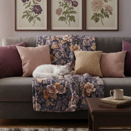 Cobertor De Velo Vintage Heirloom Petals purple floral