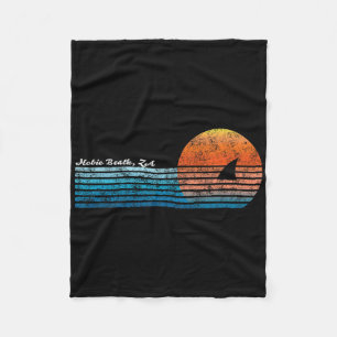 Cobertor De Velo Vintage Hobie Beach Retro 80s Shark Fin Sunset